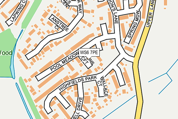 WS6 7PE map - OS OpenMap – Local (Ordnance Survey)