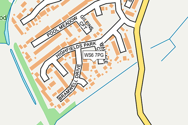 WS6 7PG map - OS OpenMap – Local (Ordnance Survey)