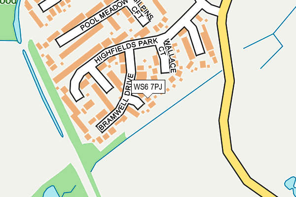 WS6 7PJ map - OS OpenMap – Local (Ordnance Survey)