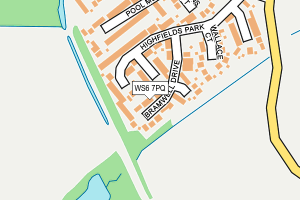 WS6 7PQ map - OS OpenMap – Local (Ordnance Survey)