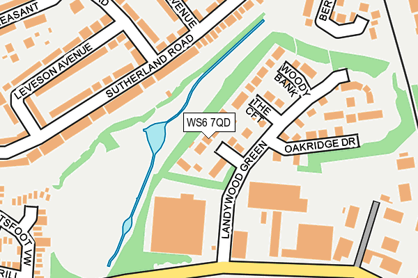 WS6 7QD map - OS OpenMap – Local (Ordnance Survey)