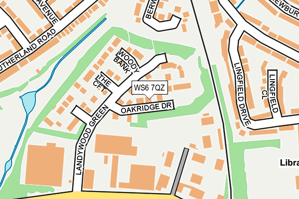 WS6 7QZ map - OS OpenMap – Local (Ordnance Survey)