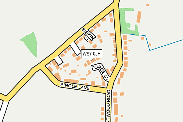 WS7 0JH map - OS OpenMap – Local (Ordnance Survey)