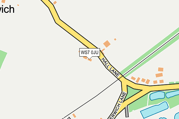 WS7 0JU map - OS OpenMap – Local (Ordnance Survey)