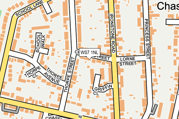 WS7 1NL map - OS OpenMap – Local (Ordnance Survey)