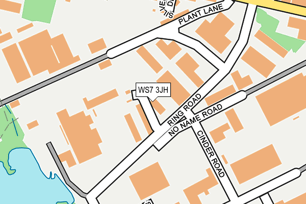 WS7 3JH map - OS OpenMap – Local (Ordnance Survey)
