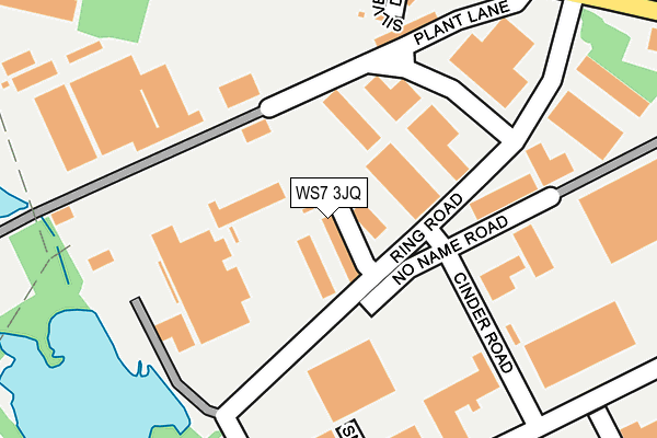 WS7 3JQ map - OS OpenMap – Local (Ordnance Survey)