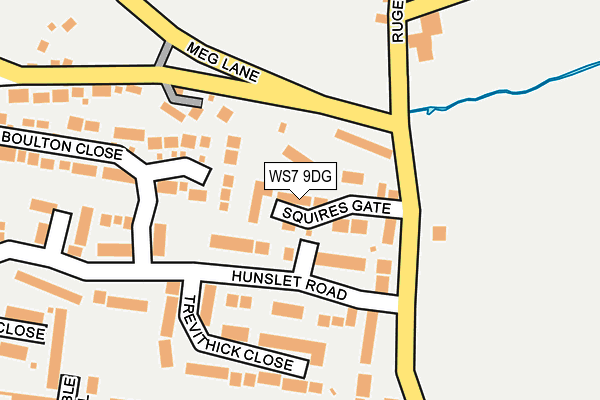 WS7 9DG map - OS OpenMap – Local (Ordnance Survey)