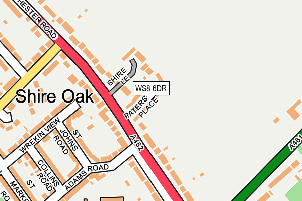 WS8 6DR map - OS OpenMap – Local (Ordnance Survey)