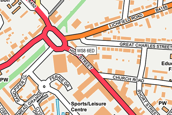 Map of A.C PROPERTIES (WALSALL) LIMITED at local scale