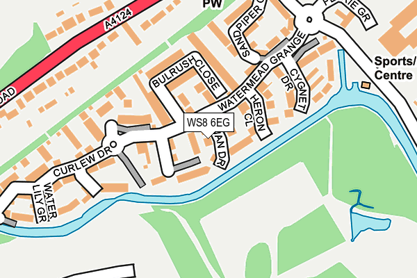 WS8 6EG map - OS OpenMap – Local (Ordnance Survey)