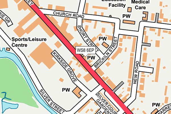 WS8 6EP map - OS OpenMap – Local (Ordnance Survey)