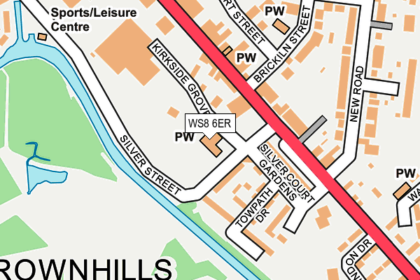 WS8 6ER map - OS OpenMap – Local (Ordnance Survey)