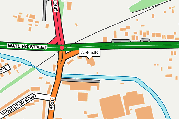 WS8 6JR map - OS OpenMap – Local (Ordnance Survey)