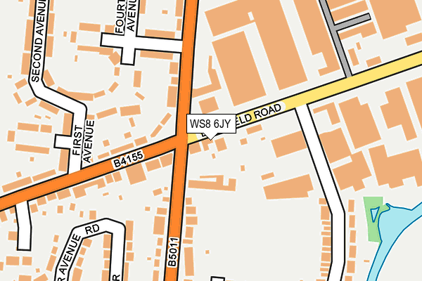 WS8 6JY map - OS OpenMap – Local (Ordnance Survey)