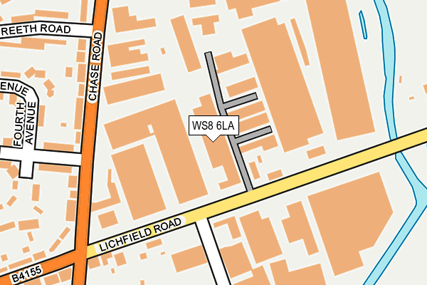 WS8 6LA map - OS OpenMap – Local (Ordnance Survey)