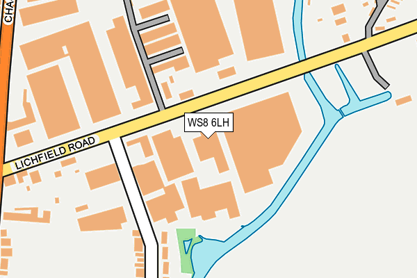 WS8 6LH map - OS OpenMap – Local (Ordnance Survey)