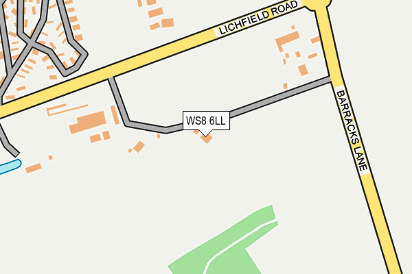 WS8 6LL map - OS OpenMap – Local (Ordnance Survey)