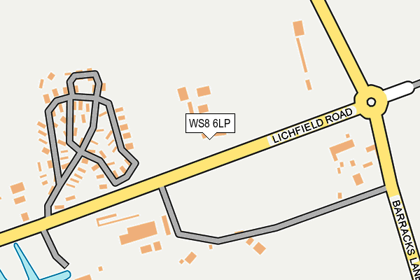 WS8 6LP map - OS OpenMap – Local (Ordnance Survey)