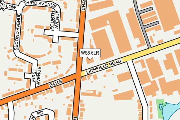 WS8 6LR map - OS OpenMap – Local (Ordnance Survey)