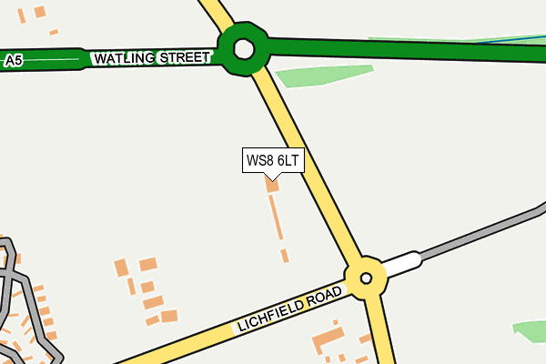 WS8 6LT map - OS OpenMap – Local (Ordnance Survey)