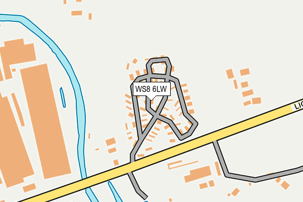 WS8 6LW map - OS OpenMap – Local (Ordnance Survey)