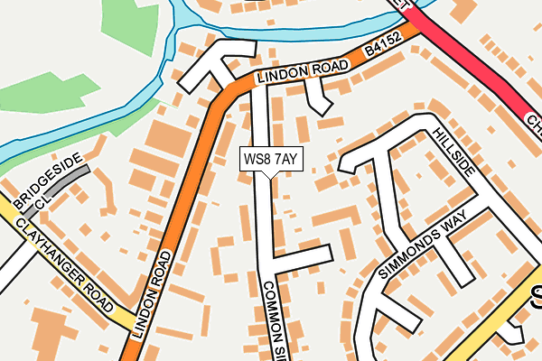 WS8 7AY map - OS OpenMap – Local (Ordnance Survey)