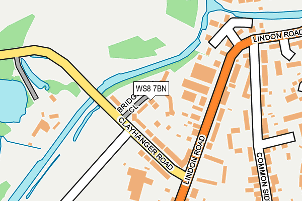 WS8 7BN map - OS OpenMap – Local (Ordnance Survey)