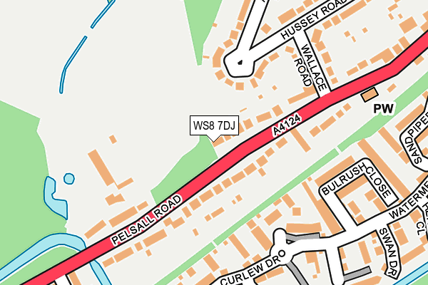 WS8 7DJ map - OS OpenMap – Local (Ordnance Survey)