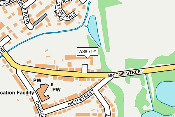 WS8 7DY map - OS OpenMap – Local (Ordnance Survey)