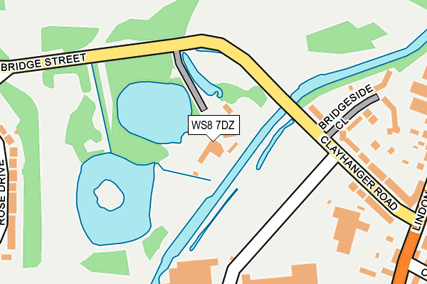 WS8 7DZ map - OS OpenMap – Local (Ordnance Survey)