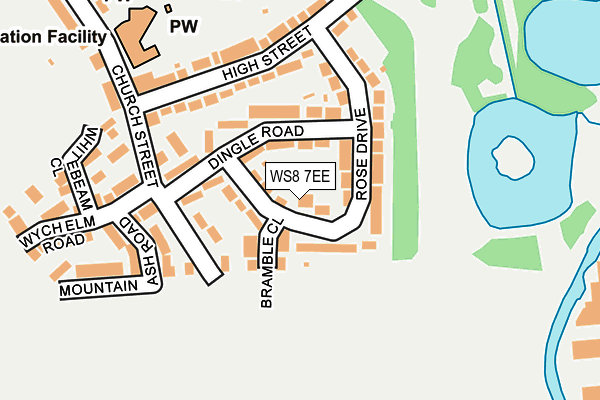 WS8 7EE map - OS OpenMap – Local (Ordnance Survey)