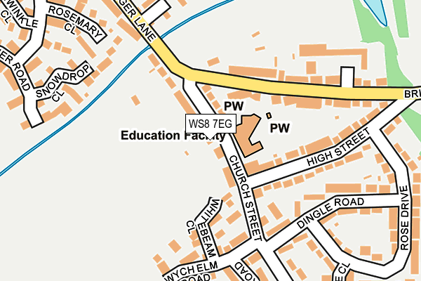 WS8 7EG map - OS OpenMap – Local (Ordnance Survey)