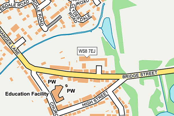 WS8 7EJ map - OS OpenMap – Local (Ordnance Survey)