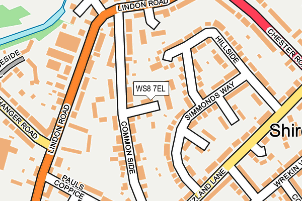 WS8 7EL map - OS OpenMap – Local (Ordnance Survey)