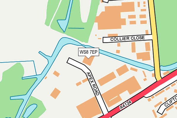 WS8 7EP map - OS OpenMap – Local (Ordnance Survey)