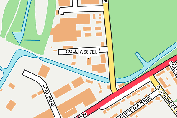 WS8 7EU map - OS OpenMap – Local (Ordnance Survey)