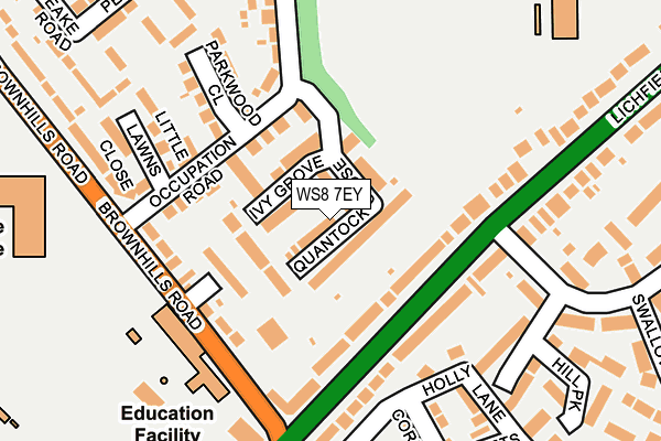 Map of SMITHS OF WALSALL LTD at local scale