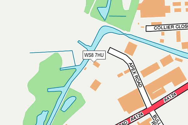 WS8 7HU map - OS OpenMap – Local (Ordnance Survey)