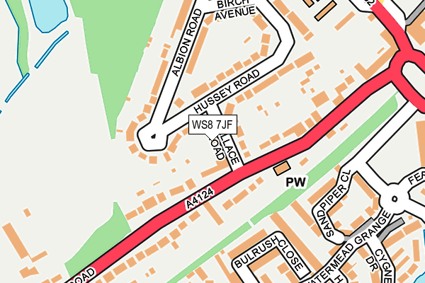 WS8 7JF map - OS OpenMap – Local (Ordnance Survey)