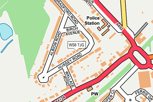 WS8 7JG map - OS OpenMap – Local (Ordnance Survey)