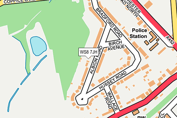 WS8 7JH map - OS OpenMap – Local (Ordnance Survey)