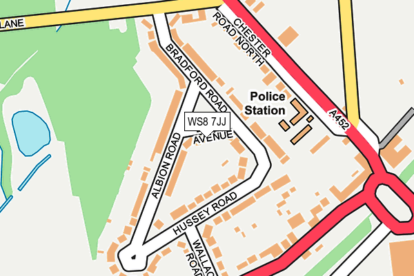 WS8 7JJ map - OS OpenMap – Local (Ordnance Survey)