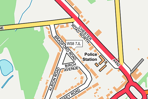 WS8 7JL map - OS OpenMap – Local (Ordnance Survey)