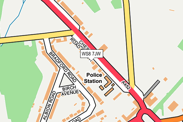 WS8 7JW map - OS OpenMap – Local (Ordnance Survey)