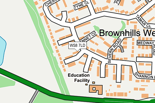 WS8 7LD map - OS OpenMap – Local (Ordnance Survey)