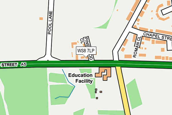 WS8 7LP map - OS OpenMap – Local (Ordnance Survey)