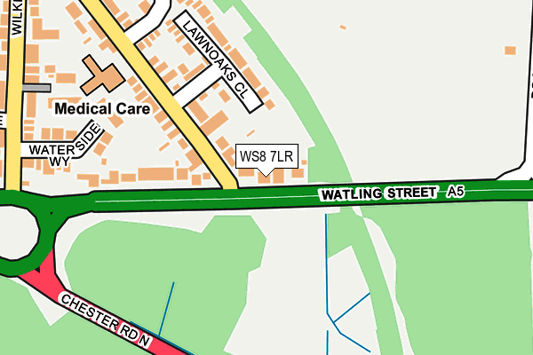 WS8 7LR map - OS OpenMap – Local (Ordnance Survey)