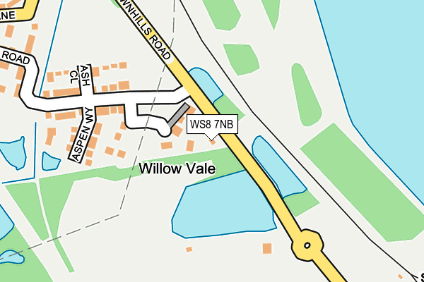 WS8 7NB map - OS OpenMap – Local (Ordnance Survey)