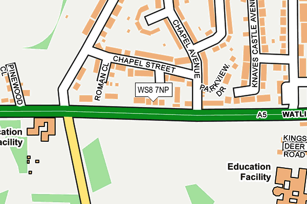 WS8 7NP map - OS OpenMap – Local (Ordnance Survey)